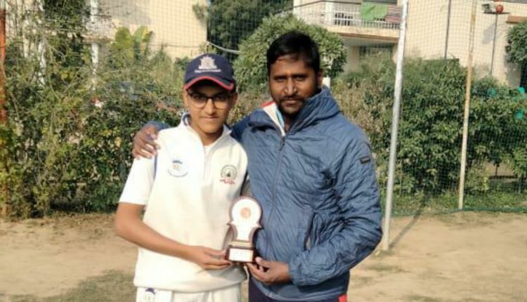 Saransh Jain from Venkateshwar Cricket Academy in Delhi