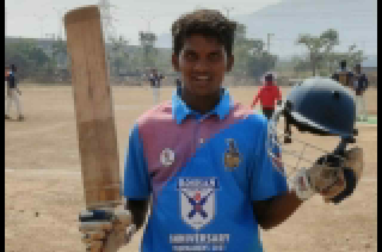 Arun Rathod scored 100 runs off 31 balls at RCC Cricket ground in navi mumbai