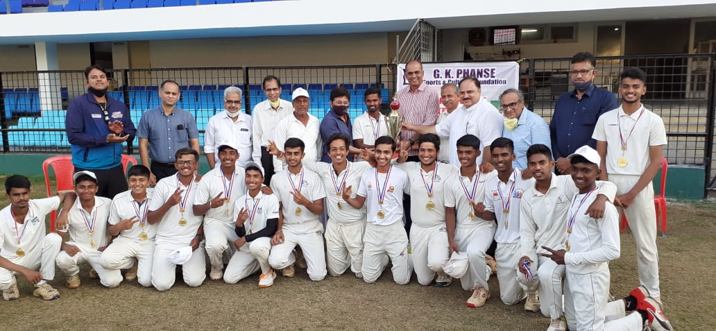 Golden Star Cricket Academy winners at Dadaji Konddev stadium
