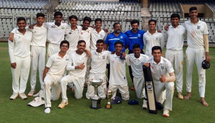 New Hind Sporting Club winners of 1st U19 LNCC Tournament'21 at Wankhede Stadium