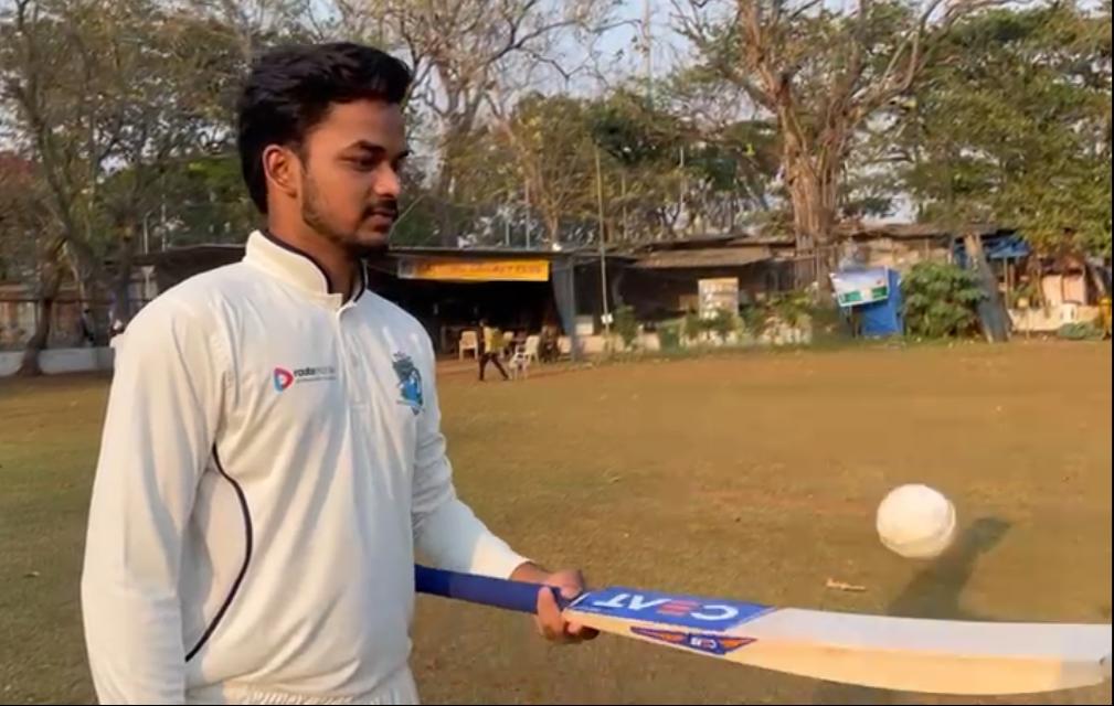 Prathamesh Pawar scored 58* at Parsee Gymkhana Ground