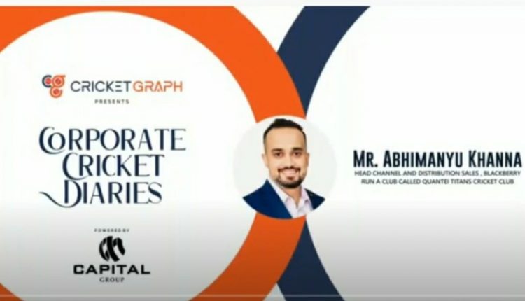 abhimanyu khanna from Truecaller in Corporate Cricket Diaries
