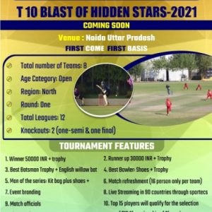 T 10 Blast Of Hidden Stars Tournament 2021