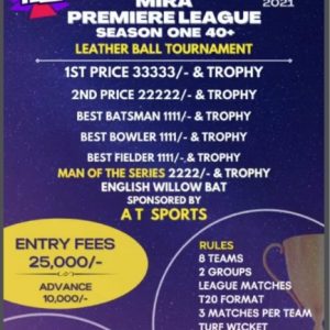 Mira Premiere League Season One 40 +Tournament 2021