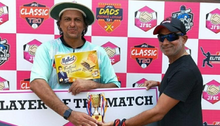 Sarfaraz Jumani scored 121 runs at Fatima Cricket Ground