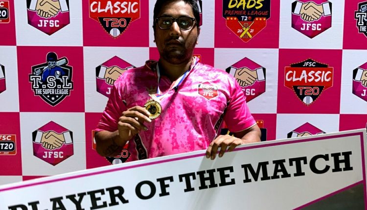 Risabh Amin: Player of the match