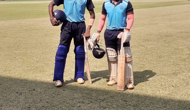 MAXWELL SWAMINATHAN scored 104 runs at Dadaji Konddev Stadium thane