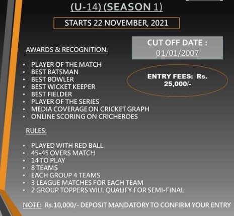 Aruprit Tigers Juniors Championship U-14 Season 1