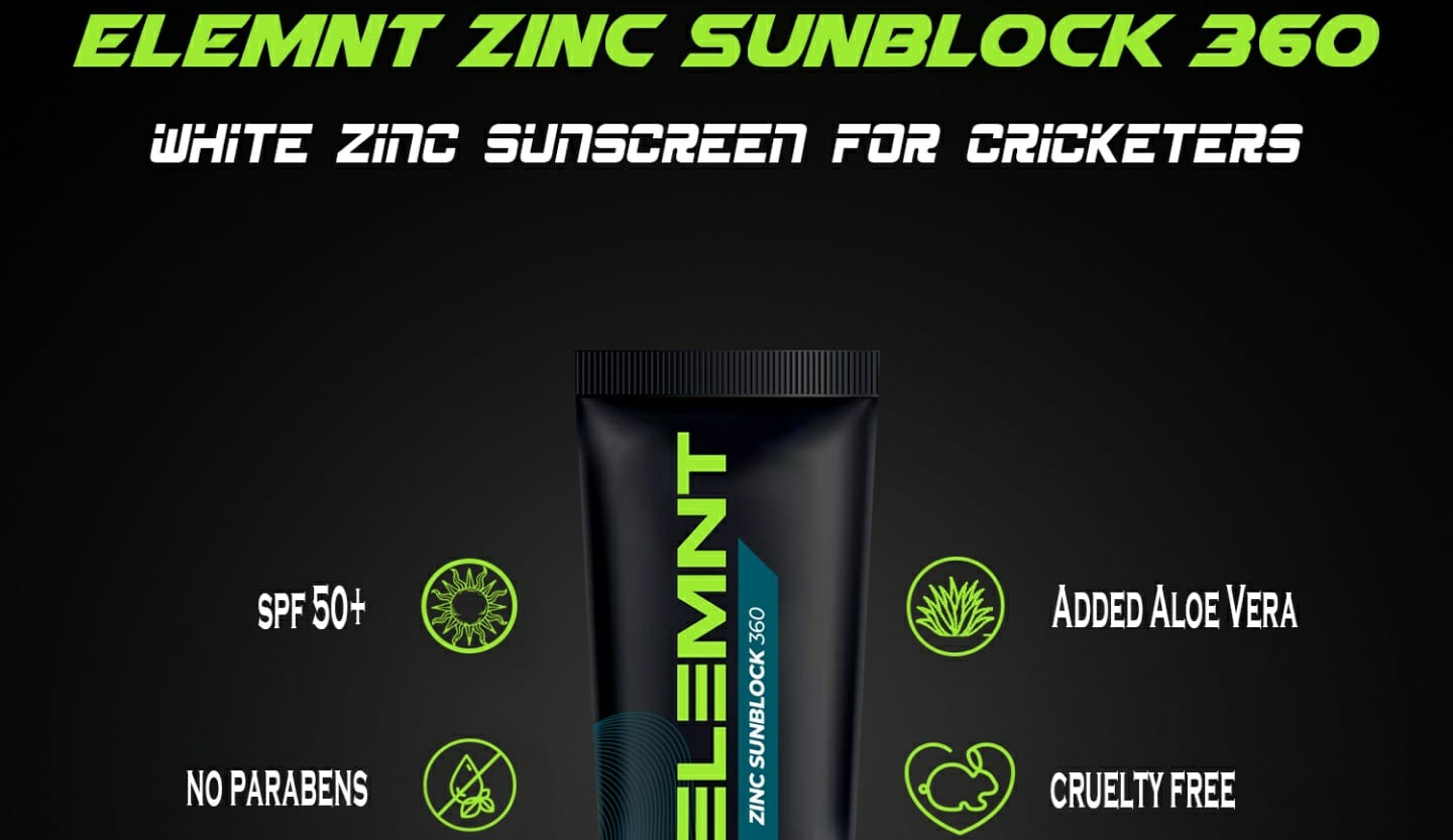 Elemnt Zinc Sunscreen -Best Sunscreen for Cricketers