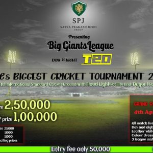 Big Giants Day Night T20 Cricket League 2022