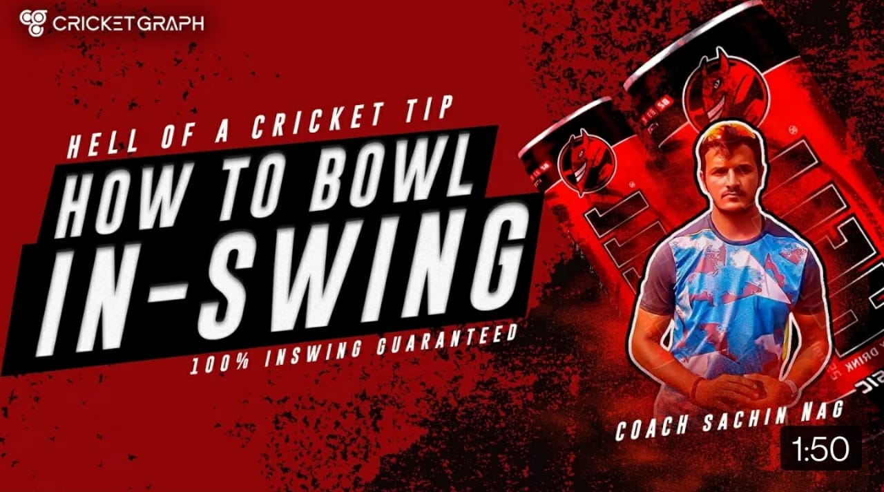 How to Bowl Inswing? Powered by Hell Energy