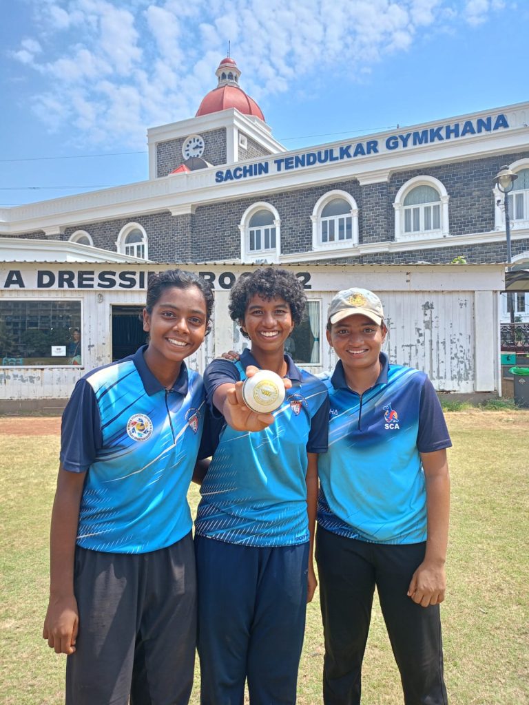 Swanandi, Shreya and Arya all took three (3) wickets