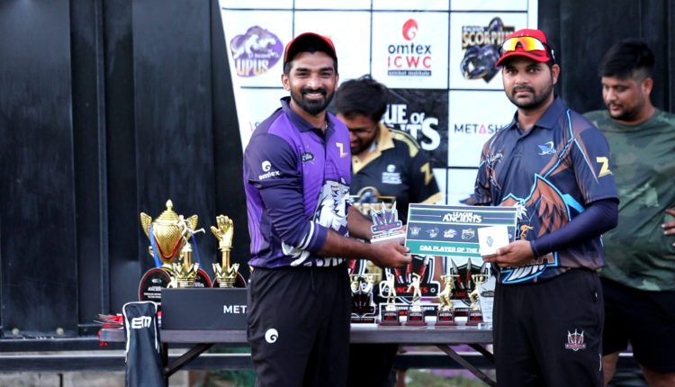 Man of the Match Bhushan Patil for Ancient Lupus
