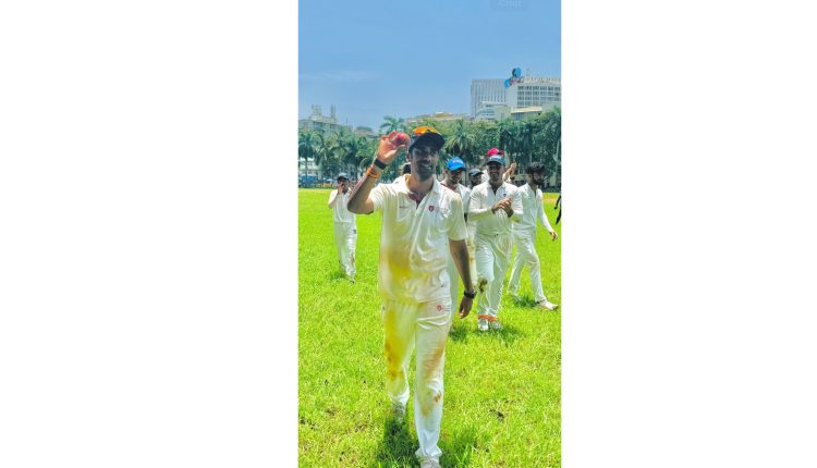 Shashank Singh after Picking up a fifer