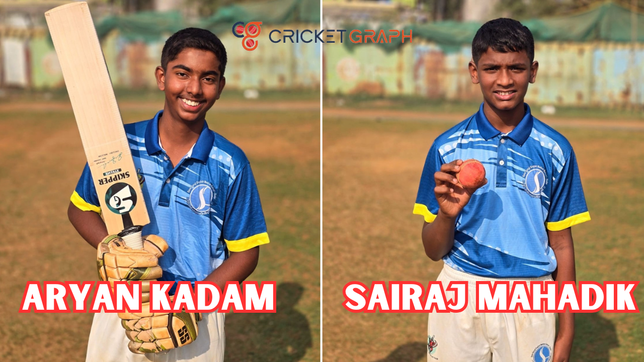 Aryan Kadam (127 Runs of 99 Balls) & Sairaj Mahadik (5 Overs 7 Wickets)