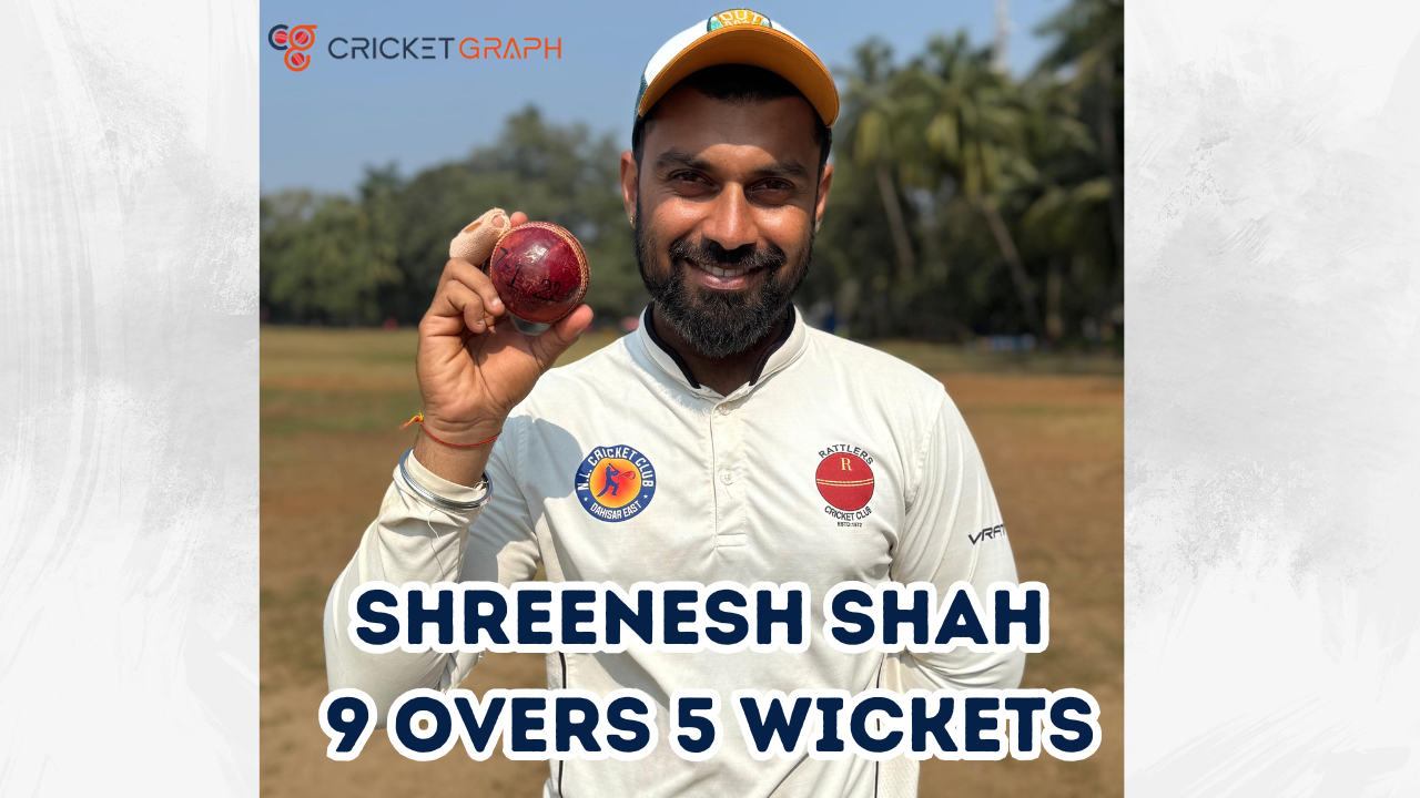 Shreenesh Shah 9 Overs 5 Wickets