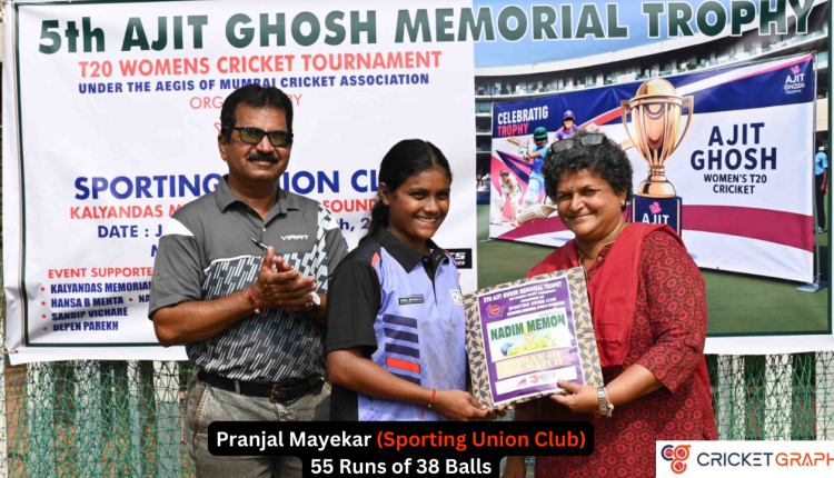 Pranjal Mayekar Women of the match
