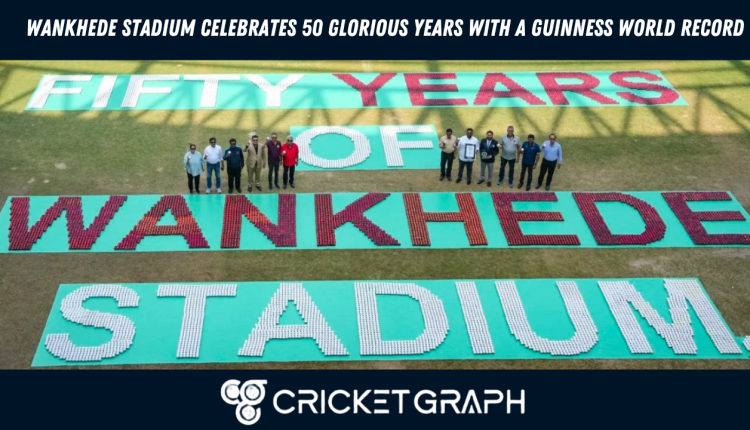 Wankhede Stadium Celebrates 50 Glorious Years with a Guinness World Record