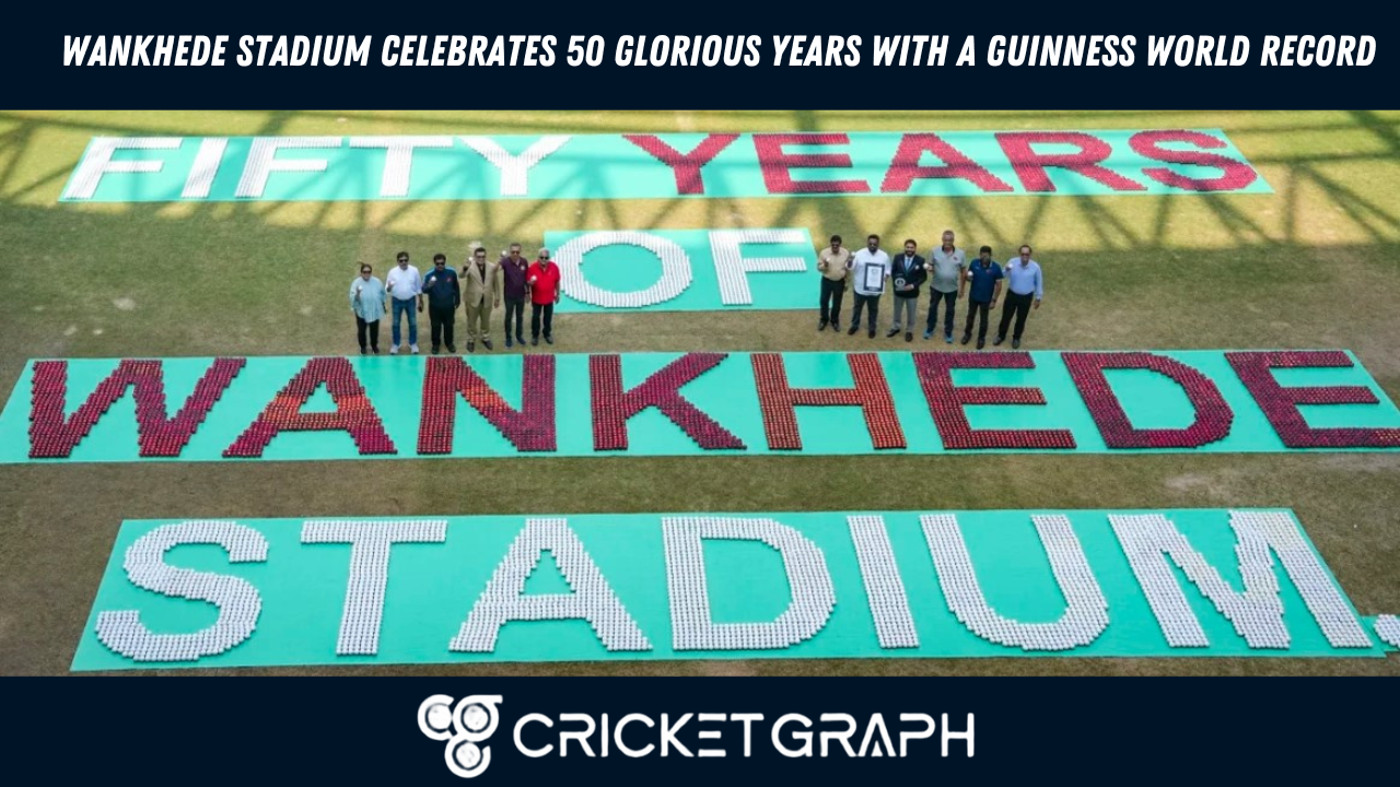 Wankhede Stadium Celebrates 50 Glorious Years with a Guinness World Record