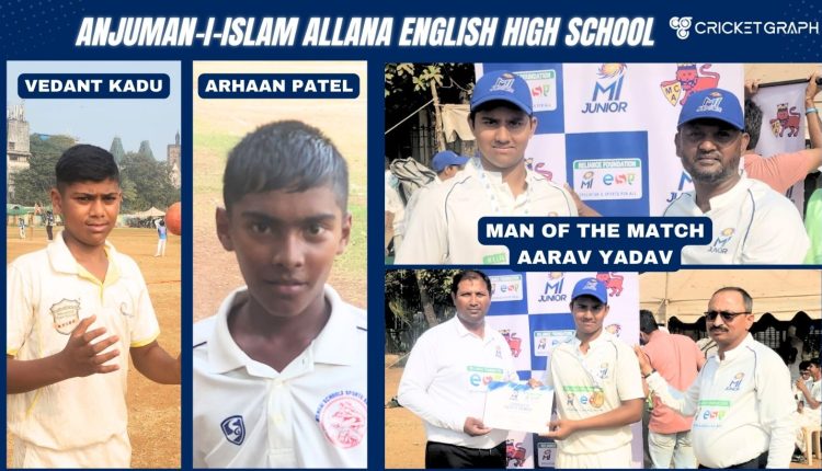 Vedant Kadu, Arhaan Patel and Aarav Yadav of Anjuman I Islam Allana English High School