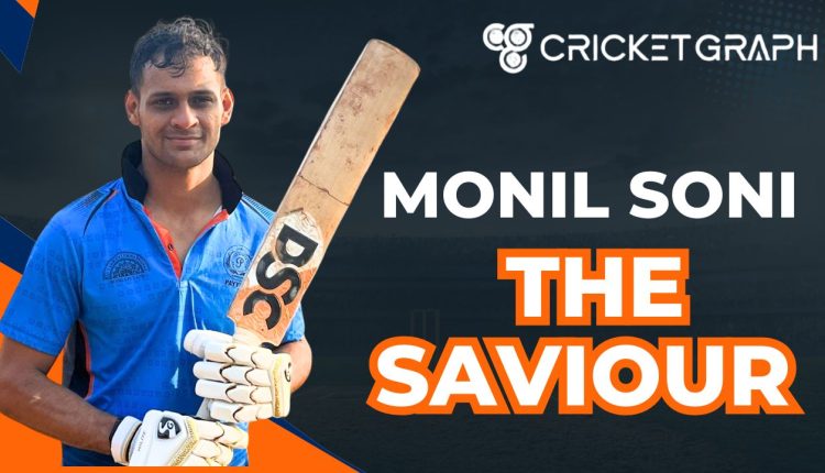 Monil Soni of New Hindu cricket Club 80 Runs 105 Balls & 2 crucial Wickets