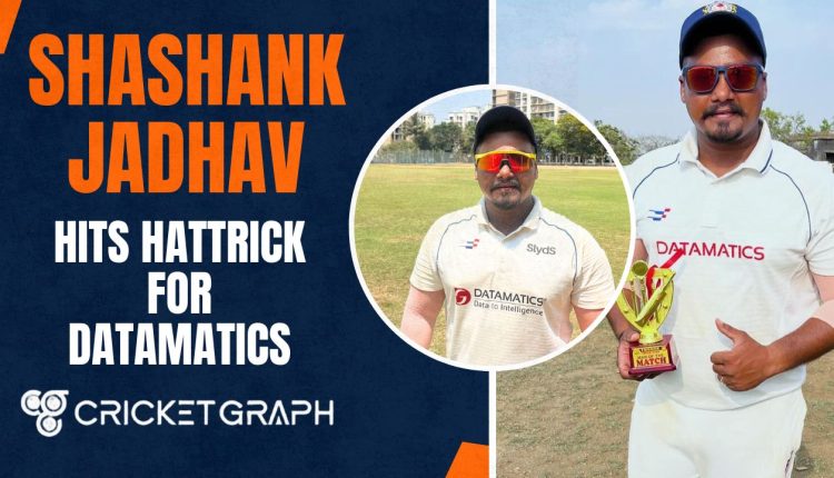 Man of the Match Shashank Jadhav Of Datamatics