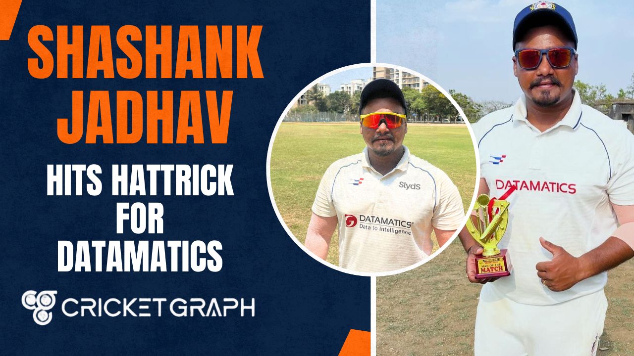 Man of the Match Shashank Jadhav Of Datamatics