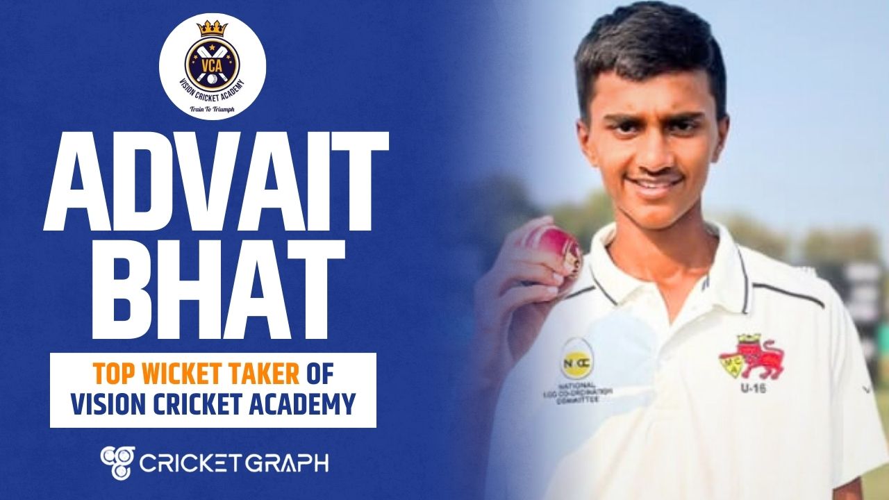 Advait Bhat of NL Vision Cricket Academy