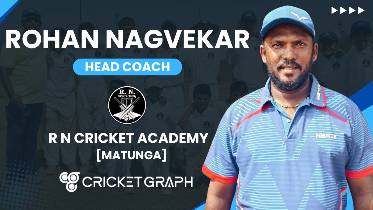 Rohan Nagvekar Founder and Head coach of RN cricket academy