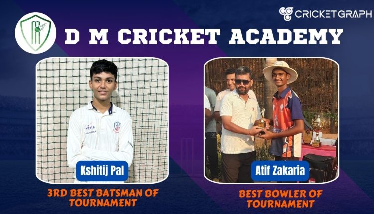 Kshitij Pal and Atif Zakaria Of DM cricket Academy