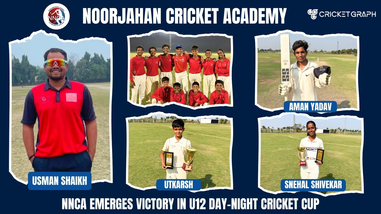 Noorjahan Cricket Academy Won the Under 12 Day- Night Cricket Cup