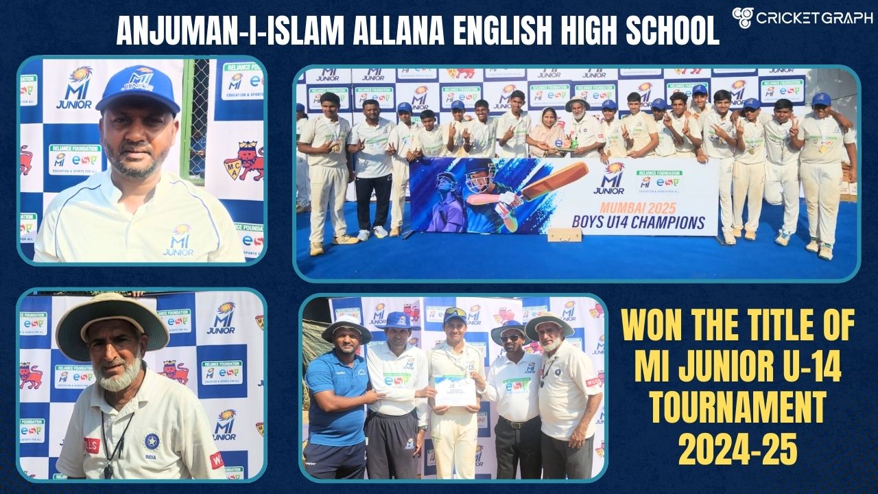 Anjuman-I-Islam Allana English High school won the Title of MI Junior Under 14 Tournament 2024-2025