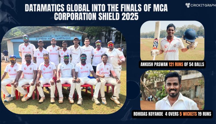 Datamatics Global into the finals of MCA Corporation Shield 2025