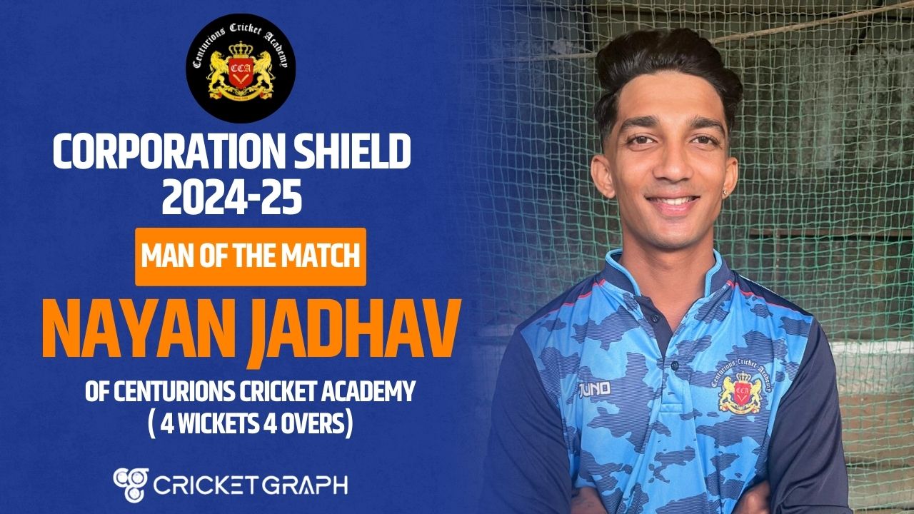 Nayan Jadhav of Centurions Cricket Academy (4 Wickets 4 Overs)