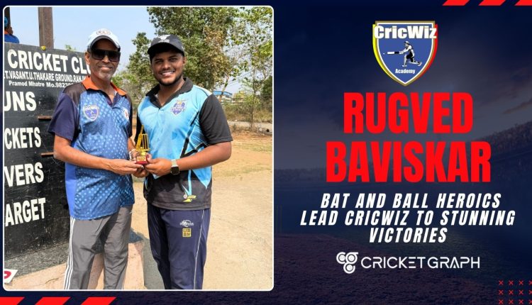 Rugved Baviskar’s Bat and Ball Heroics Lead CricWiz to Stunning Victorie