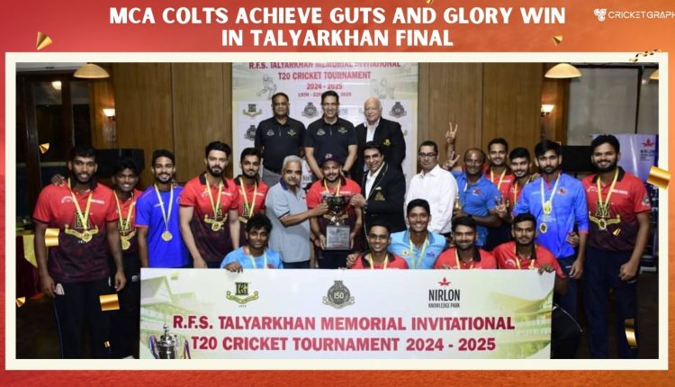 MCA Colts achieve guts and glory win In Talyarkhan final