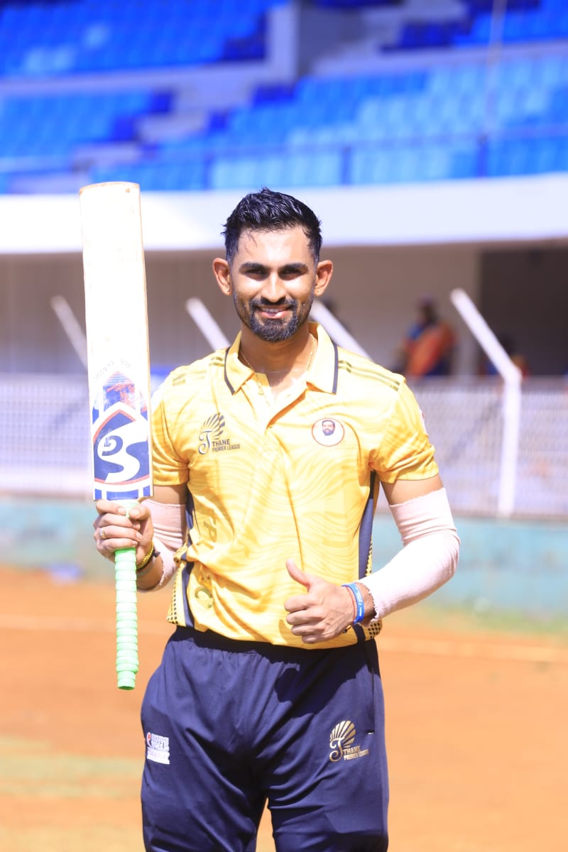 Man of the Match Sairaj Patil 129 Runs in 41 Balls and 2 Wickets