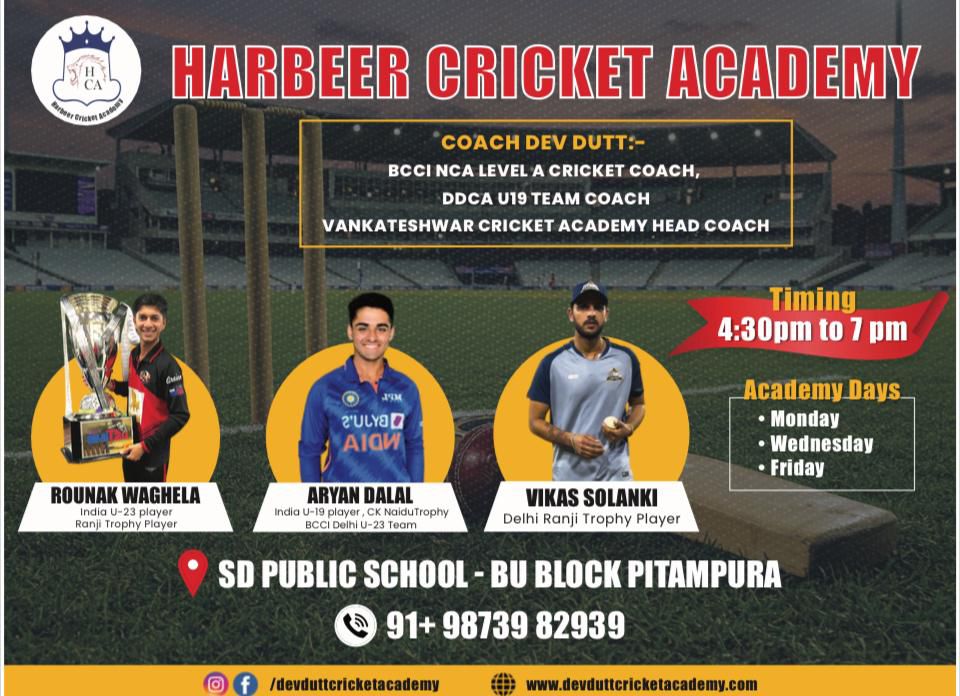 Harbeer Cricket Academy Pitampura Delhi