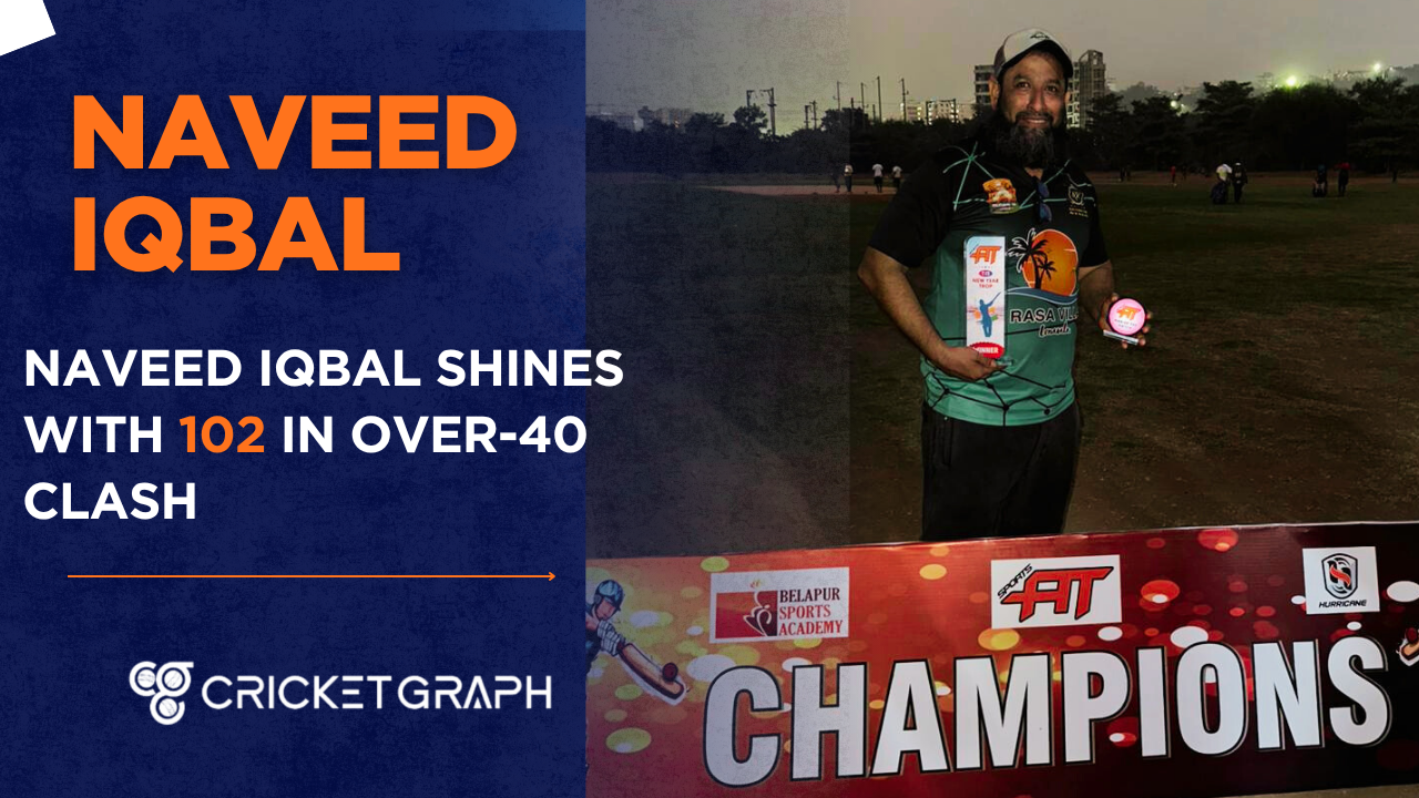 Naveed Iqbal Shines with 102 in Over-40 Clash