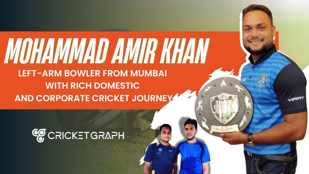 Mohammad Amir Khan Left-Arm Bowler From Mumbai With Rich Domestic and Corporate Cricket Journey