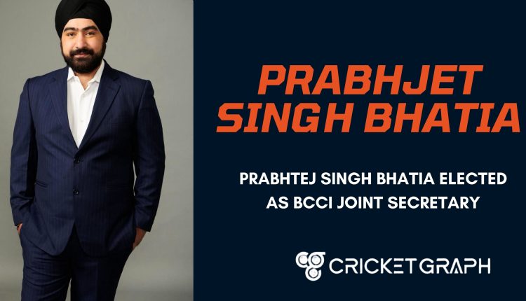 Prabhtej Singh Bhatia elected as BCCI Joint Secretary