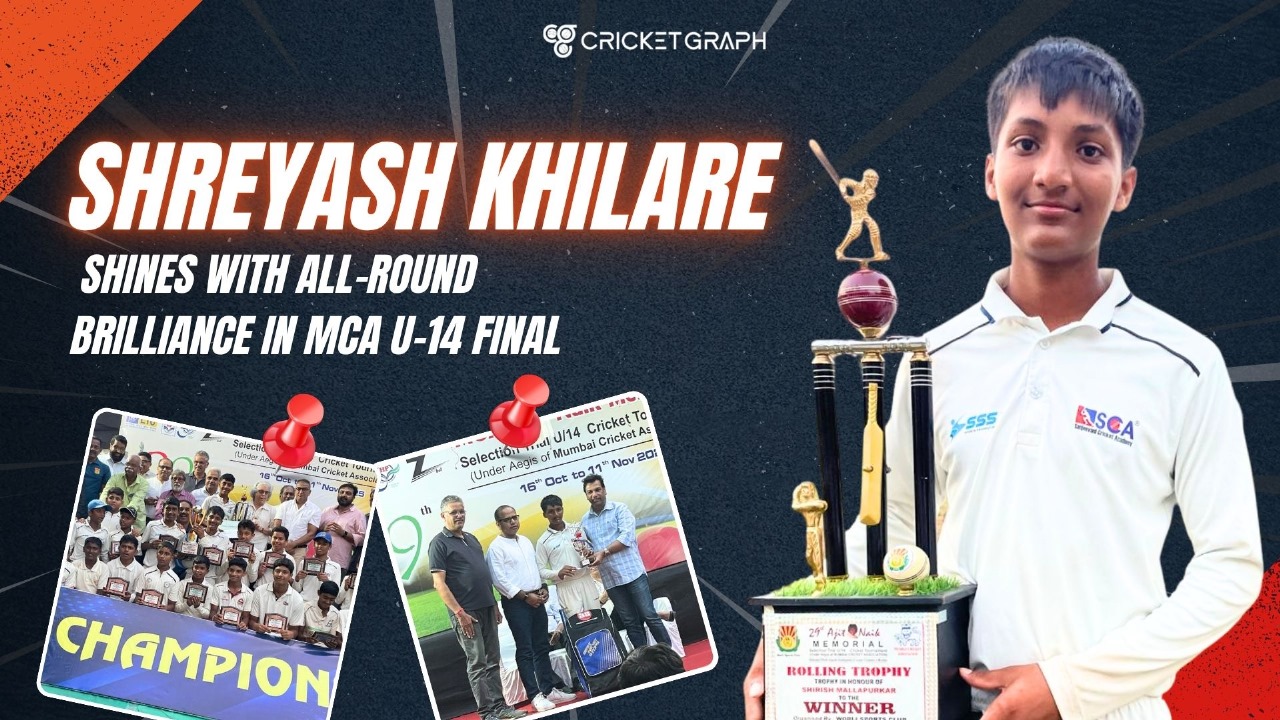 Shreyash Khilare shines with all-round brilliance in MCA U-14 Final
