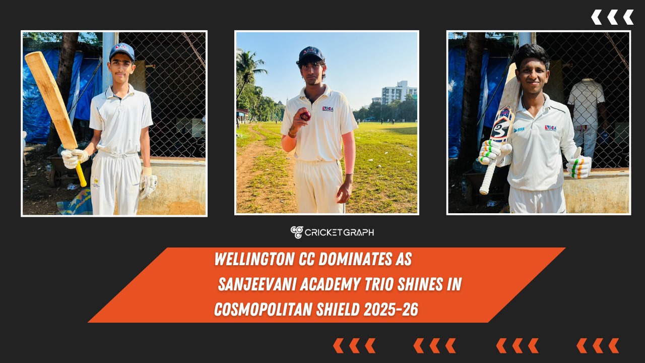 Wellington CC Dominates as Sanjeevani Academy Trio Shines in Cosmopolitan Shield 2025-26