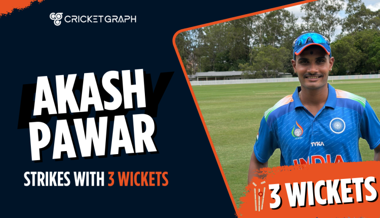 Akash Pawar Strikes with 3 wickets in Australia Tour