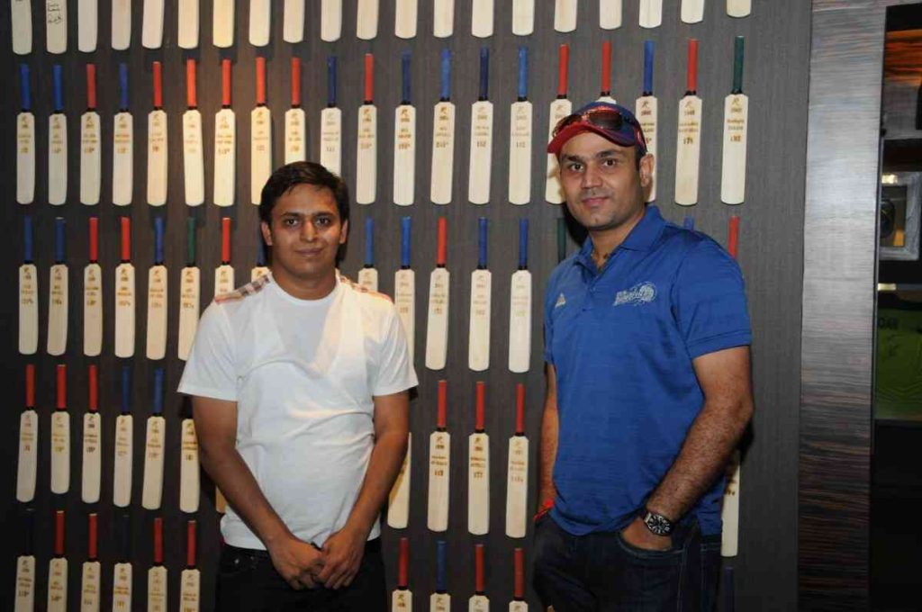 Virendra Sehwag at Blades of Glory Museum