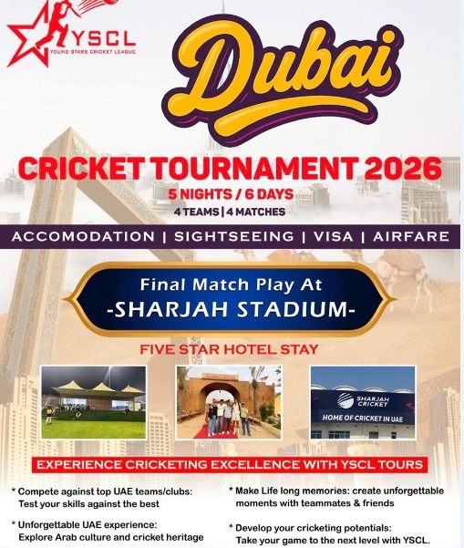 DUBAI CRICKET TOURNAMENT 2026