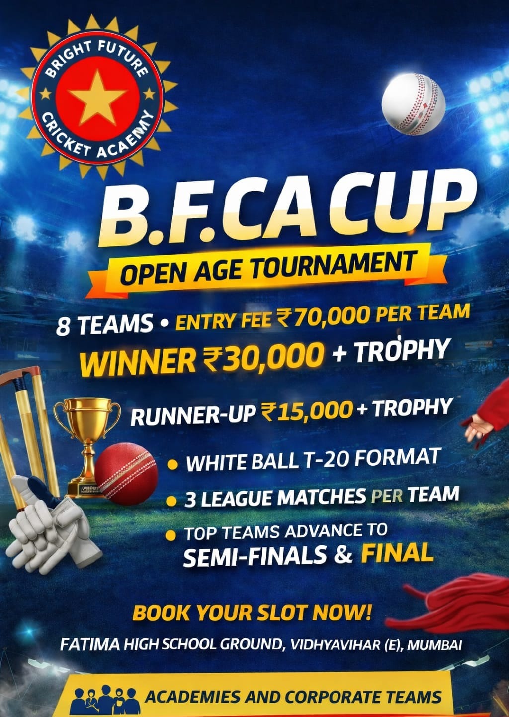 BFCA Cup Open Age Tournament 2026