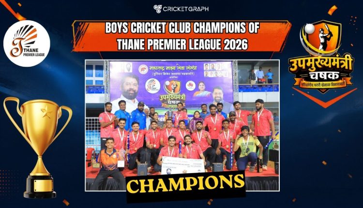 Boys Cricket Club Champions of Thane Premier league 2026