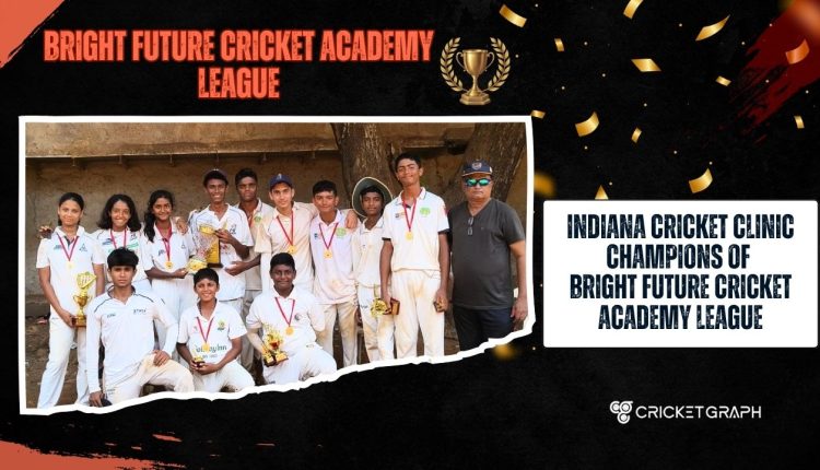 Indiana Cricket Clinic Champions of Bright future cricket academy league