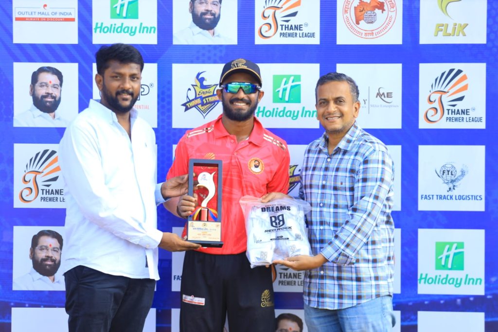 Man of the match Anish Chaudhary (97 Runs of 40 Balls)